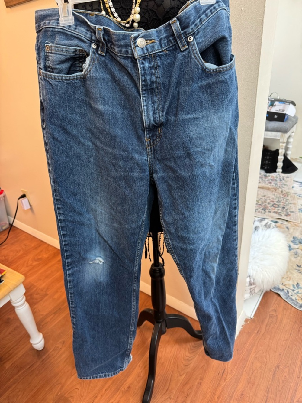 George Men's Relaxed Fit Blue Jeans